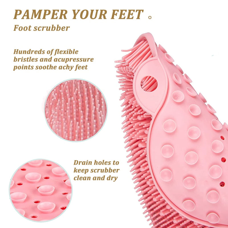 Bath brush for the back