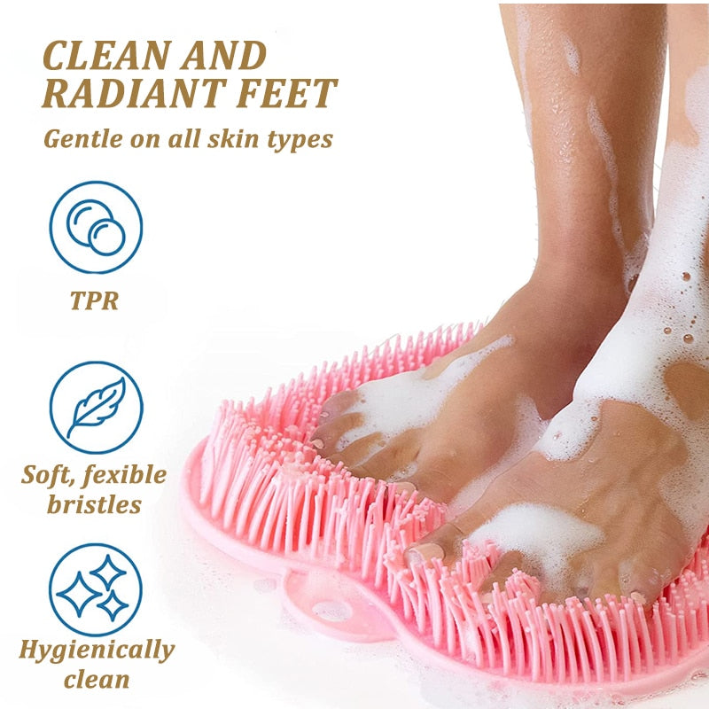 Bath brush for the back