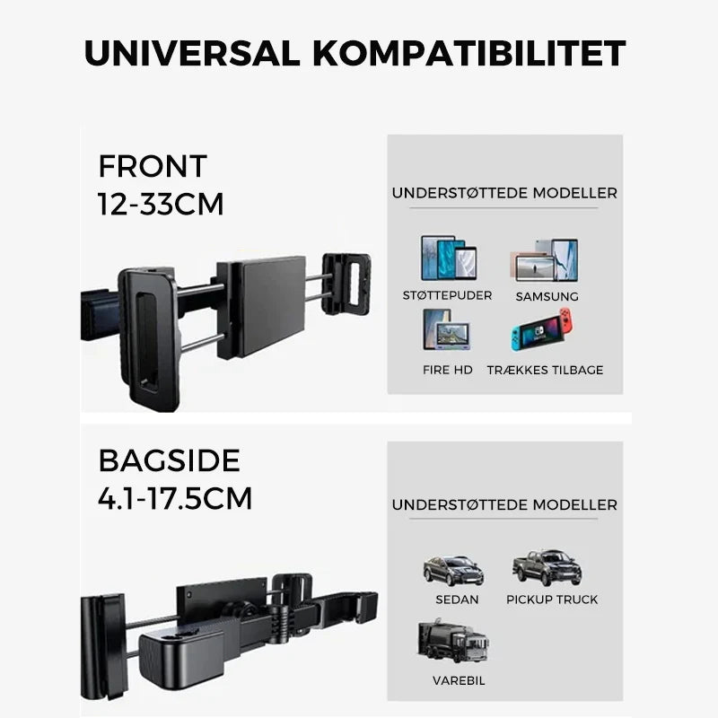 Tablet og mobilholder til bilen