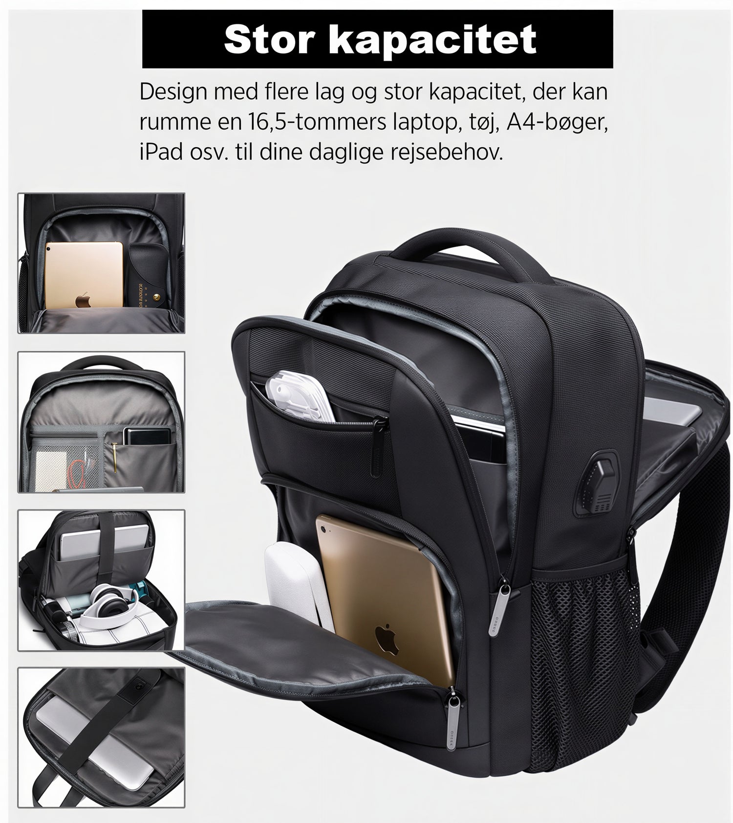 Alt-i-ett Reise Ryggsekk