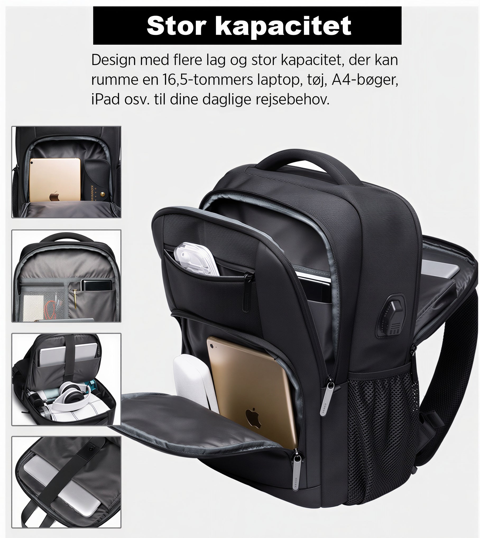 Alt-i-ett Reise Ryggsekk
