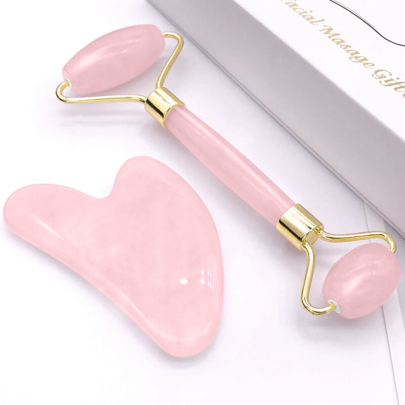 GUA SHA-KIT & GESICHTSROLLEN